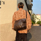 Worthy Dark-Themed Harajuku Tote Bag for Men and Women—Large Capacity