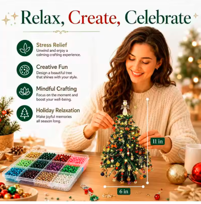 DIY Beaded Christmas Tree Kit