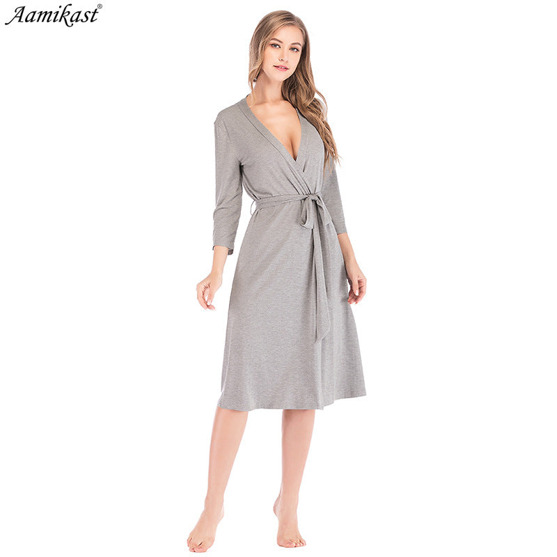 2026 Autumn/Winter New Style Women's Nightgown, Three-Point Pajamas, Sexy Bathrobe Wholesale
