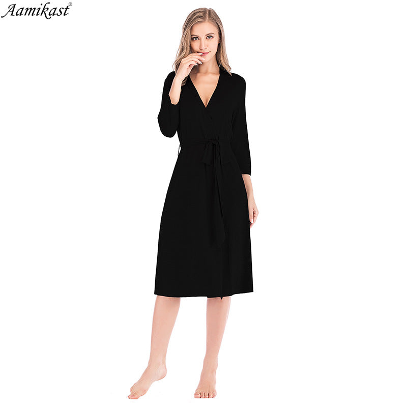 2026 Autumn/Winter New Style Women's Nightgown, Three-Point Pajamas, Sexy Bathrobe Wholesale
