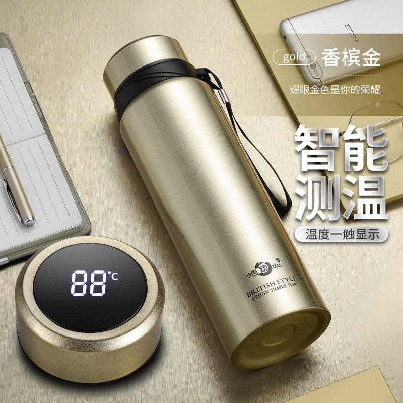Stainless Steel Business Thermos Cup with Strap