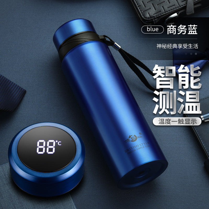 Stainless Steel Business Thermos Cup with Strap