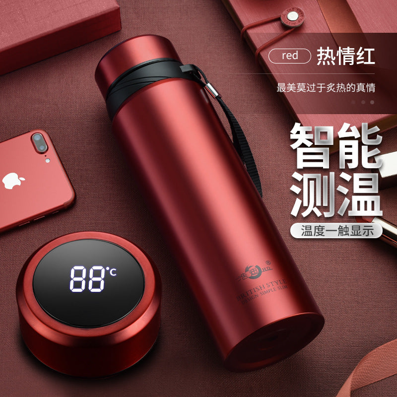 Stainless Steel Business Thermos Cup with Strap