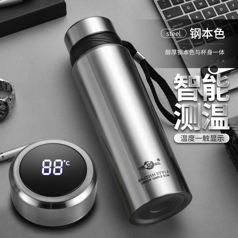 Stainless Steel Business Thermos Cup with Strap