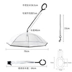 Transparent Pet Umbrella Dog C-shaped Umbrella Adjustable Rainy Day Dog Walking Leash