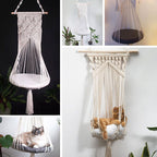 Household pet hanging basket swing Pure handmade cotton woven tapestry Net celebrity pet supplies woven cat litter