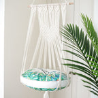 Household pet hanging basket swing Pure handmade cotton woven tapestry Net celebrity pet supplies woven cat litter