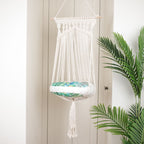 Household pet hanging basket swing Pure handmade cotton woven tapestry Net celebrity pet supplies woven cat litter