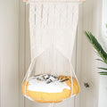 Household pet hanging basket swing Pure handmade cotton woven tapestry Net celebrity pet supplies woven cat litter