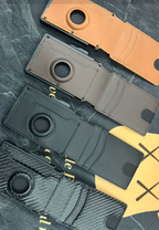 Bi-fold carbon fiber flip wallet, RFID anti-theft, stylish, large-capacity card holder with wallet and card compartment.