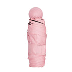 Umbrella capsule mini portable sun umbrella wholesale 50% off black glue sun protection sunny and rainy dual-purpose advertising umbrella customization