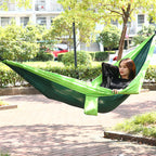 Double nylon hammock outdoor camping ultra light portable nylon spinning parachute cloth