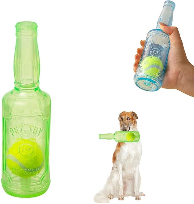 Interactive Dog Tennis Ball Bottle