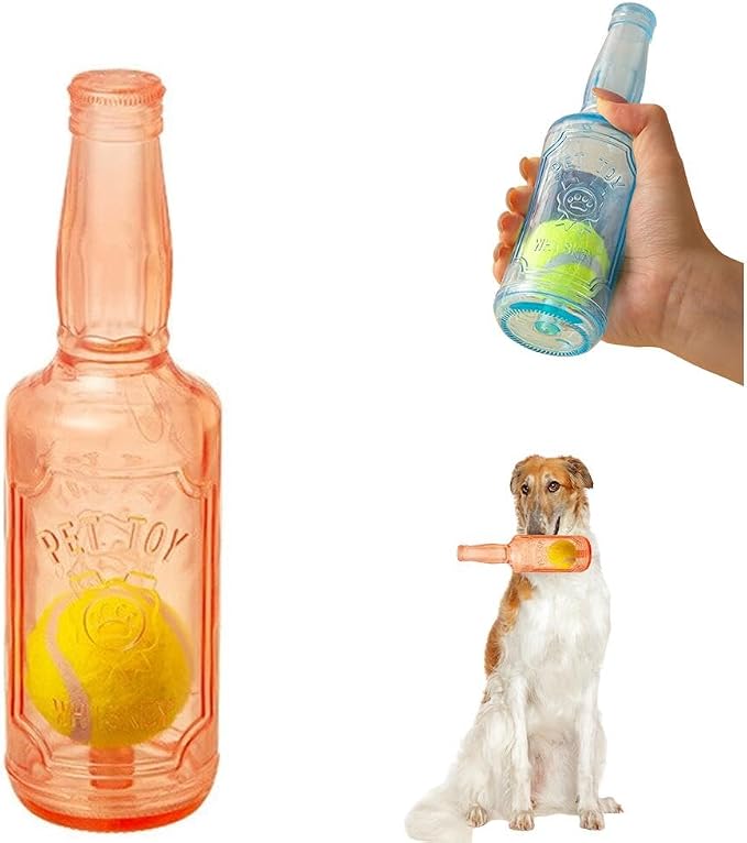 Interactive Dog Tennis Ball Bottle