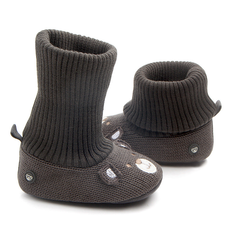 New baby woolen non-slip shoes