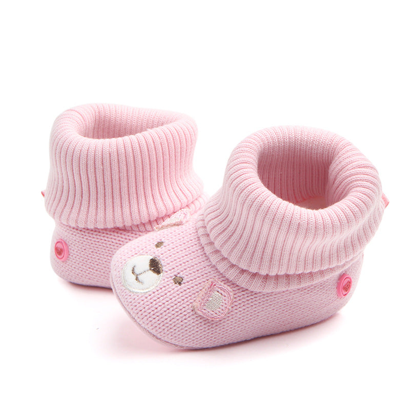 New baby woolen non-slip shoes