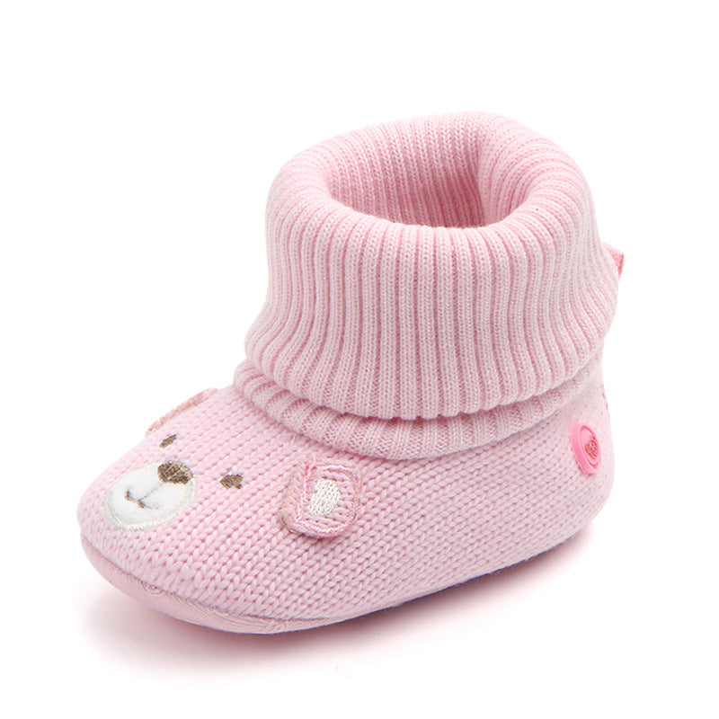 New baby woolen non-slip shoes