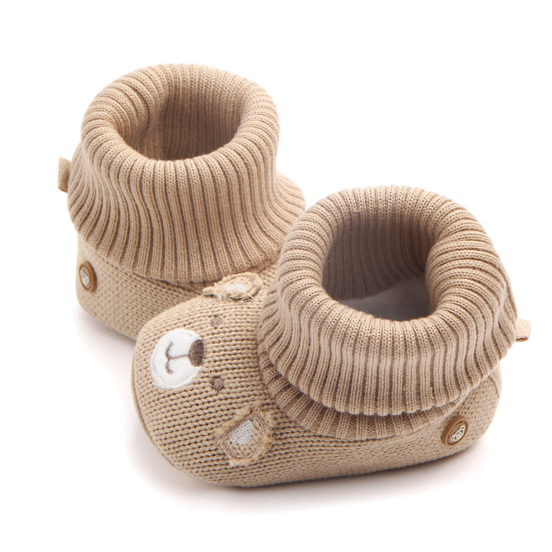 New baby woolen non-slip shoes