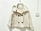 2026 Autumn/Winter New Style Short Double-Breasted Wool Coat Women's Stand Collar Tie-Waist Slim Fit Wool Overcoat