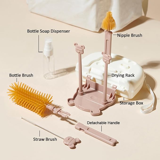 Travel Bottle Brush Kit