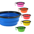 Portable dog food bowls for out-going