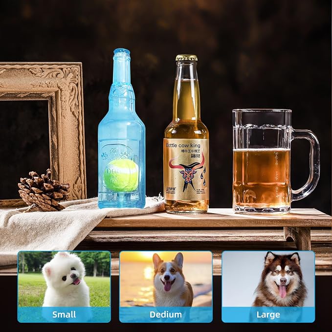 Interactive Dog Tennis Ball Bottle