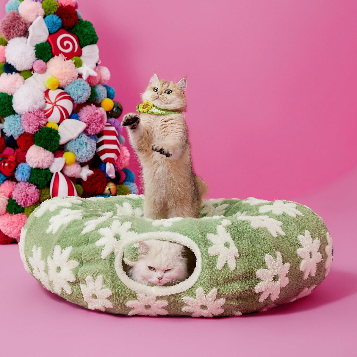 Cat  Donut Tunnel Bed