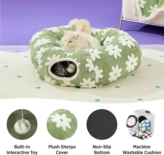 Cat  Donut Tunnel Bed