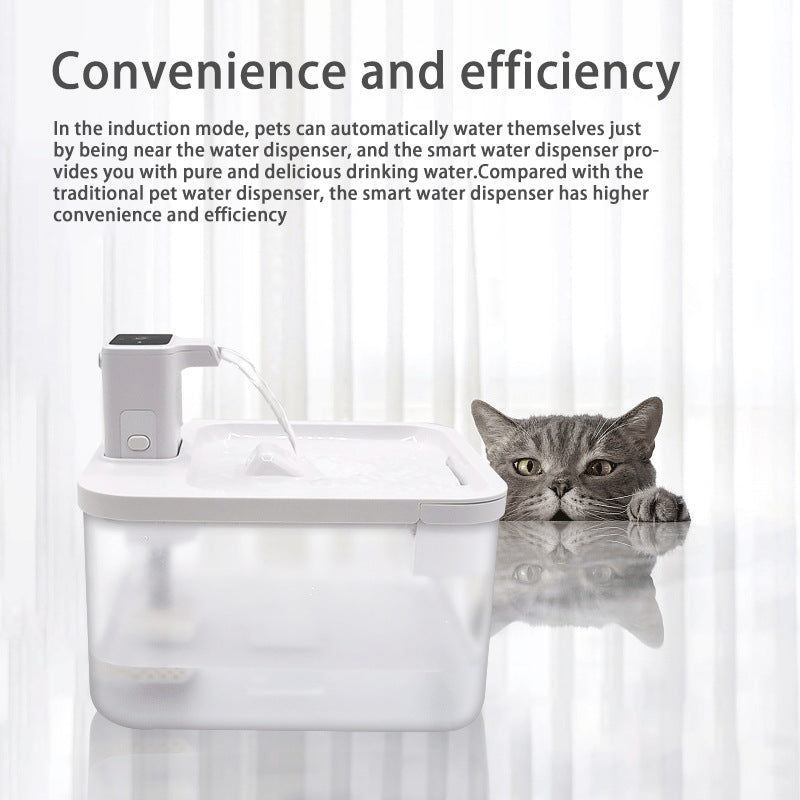 Smart Wireless 2.5L Water Dispenser for Pets