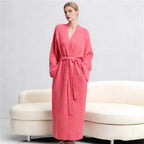 2026 Autumn/Winter New Solid Color Cardigan Robe/Bathrobe - Soft, Comfortable, Casual, Can Be Worn Out or At Home - Women's Clothing