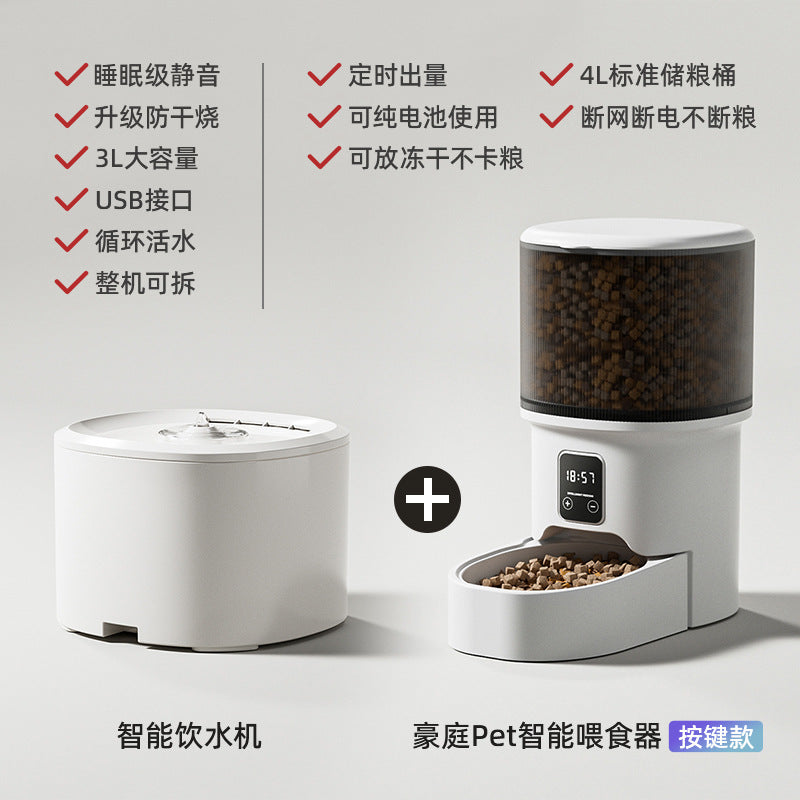 Automatic pet feeder for  pets.