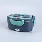 High-power, fast-heating electric lunch box, suitable for both home and car use, stainless steel multi-layer inner liner for insulation.