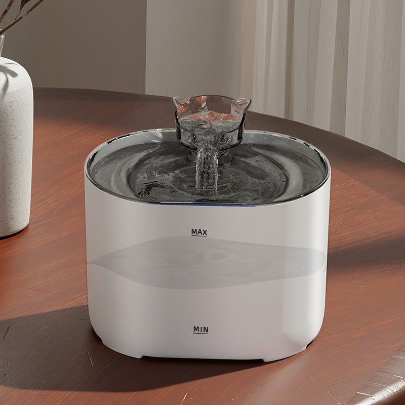 Automatic circulating water fountain for Pets, temperature-controlled