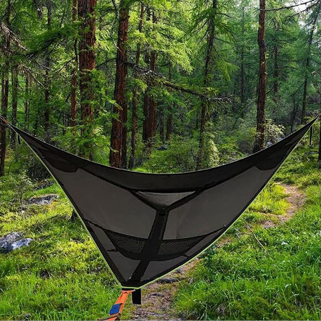 Air Multiplayer Triangular Hammock Portable Mesh, Mesh Hammock Aerial Tree Tent Leisure Mesh Bed
