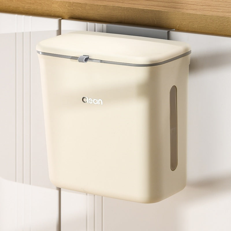 Drop shipping of wall-mounted kitchen trash cans with cabinet doors, household dry and wet separation, and sorting trash cans.