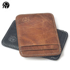 Small round elephant business card holder, card holder, foreign trade bank card holder, top-grain cowhide leather bag, 5-card holder, exquisitely supplied.