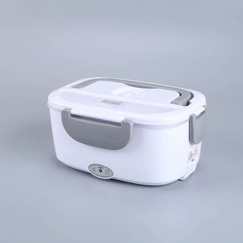 High-power, fast-heating electric lunch box, suitable for both home and car use, stainless steel multi-layer inner liner for insulation.