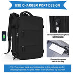 Large capacity travel bag double zipper leisure backpack
