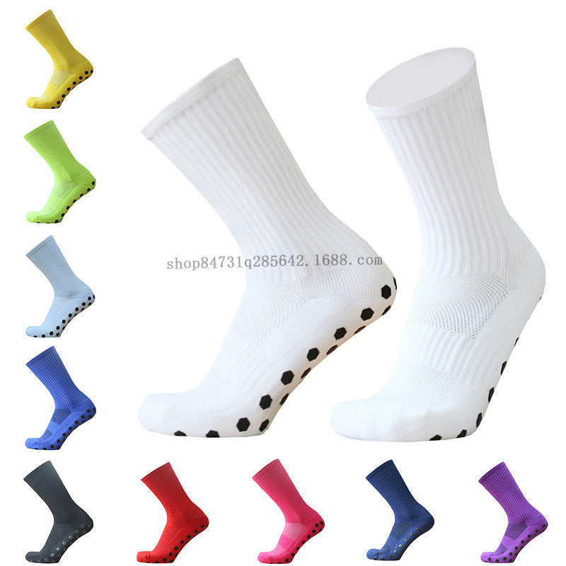 Solid color non-slip socks