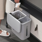 Drop shipping of wall-mounted kitchen trash cans with cabinet doors, household dry and wet separation, and sorting trash cans.
