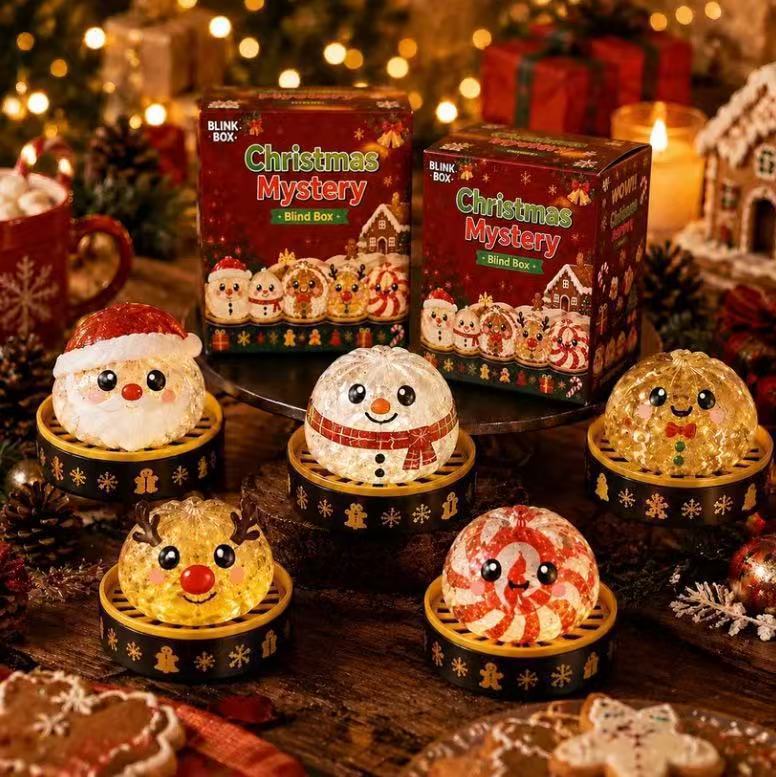 New cross-border Christmas dumpling blind box, stress-relieving and fun decorative item, realistic steamed bun.
