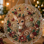 New 5D diamond painting pendant, Christmas holiday ornament, diamond painting pendant