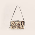 2026 Winter Leopard Print Horse Hair Shoulder Bag, Genuine Leather and Fur Trim, High-End Trendy Shoulder Bag from Factory