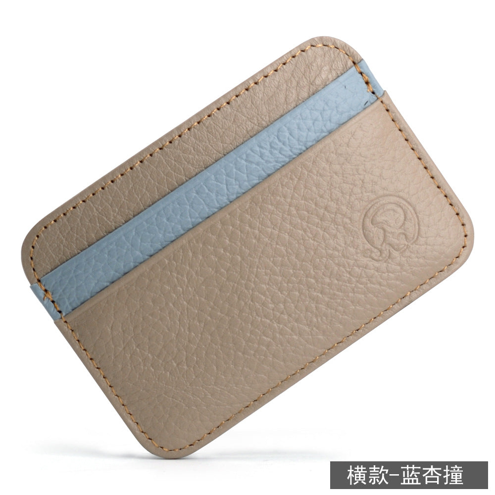 Small round elephant business card holder, card holder, foreign trade bank card holder, top-grain cowhide leather bag, 5-card holder, exquisitely supplied.