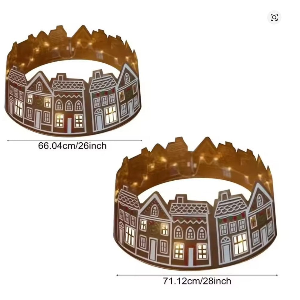 New LED Gingerbread Christmas Tree Collar Decoration
