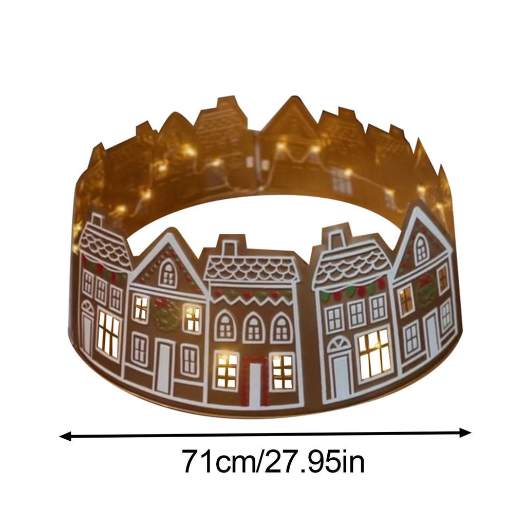 New LED Gingerbread Christmas Tree Collar Decoration