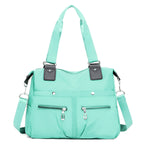 Lightweight casual tote bag, large-capacity commuter shoulder canvas bag, fashionable Oxford cloth large bag, nylon handbag