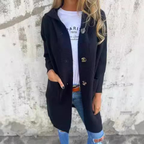 2026 Autumn/Winter New Mid-Length Casual Cardigan Women's Clothing