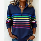 2026 Autumn/Winter Half-Zip Hoodie Women's Top
