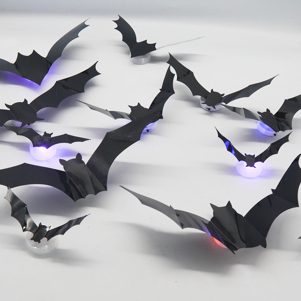 Cross-border 3D Halloween LED Night Light Bat Spider Festival Party Garage Decoration